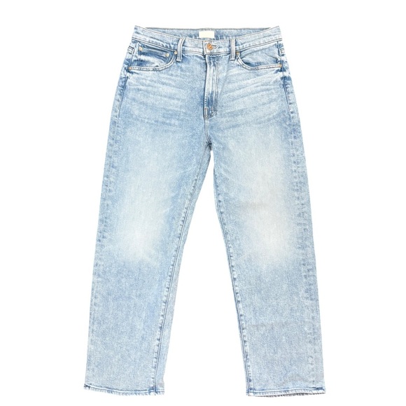 MOTHER The Ditcher Zip Ankle Straight Leg Denim Jean Light as a Feather Size 29 - Picture 3 of 14